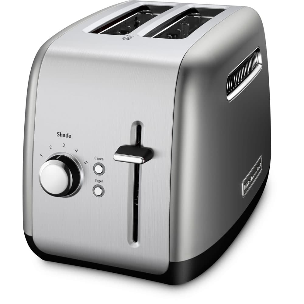 2-Slice Toaster with Illuminated Button in Contour Silver
