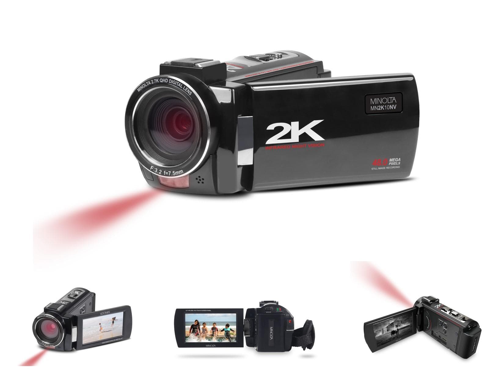 2.7K QUAD HD Camcorder w/ Night Vision