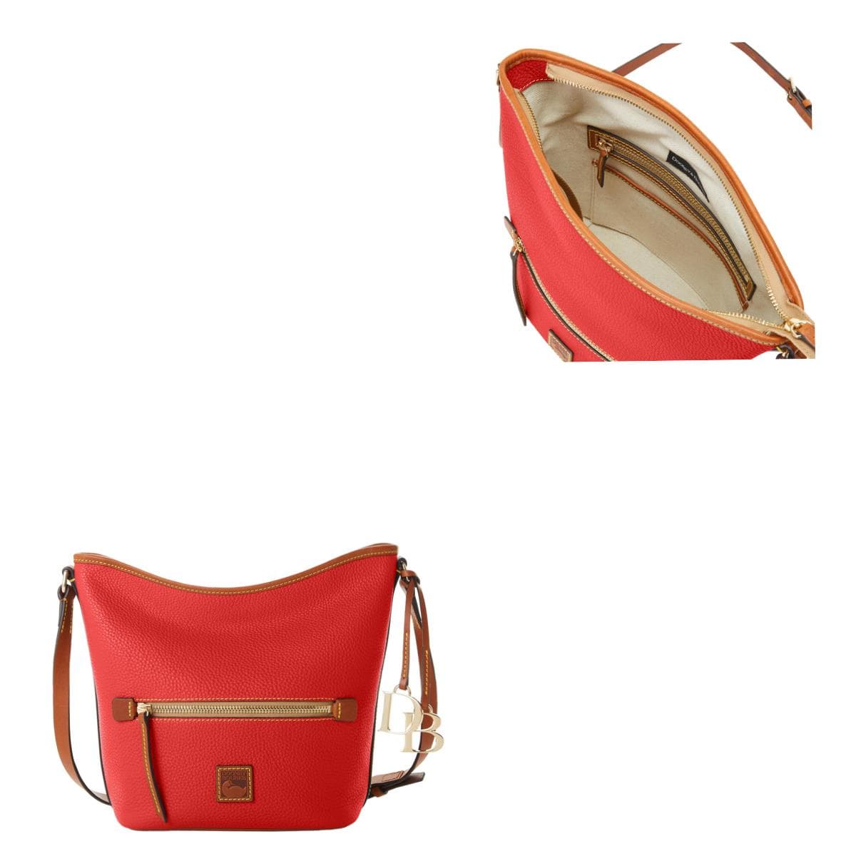 Pebble Grain Zip Sac