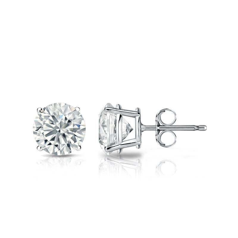 Round Lab Grown Diamond Earrings