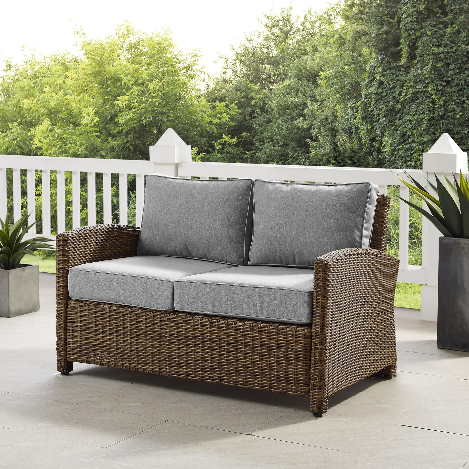 Bradenton Wicker Outdoor Loveseat
