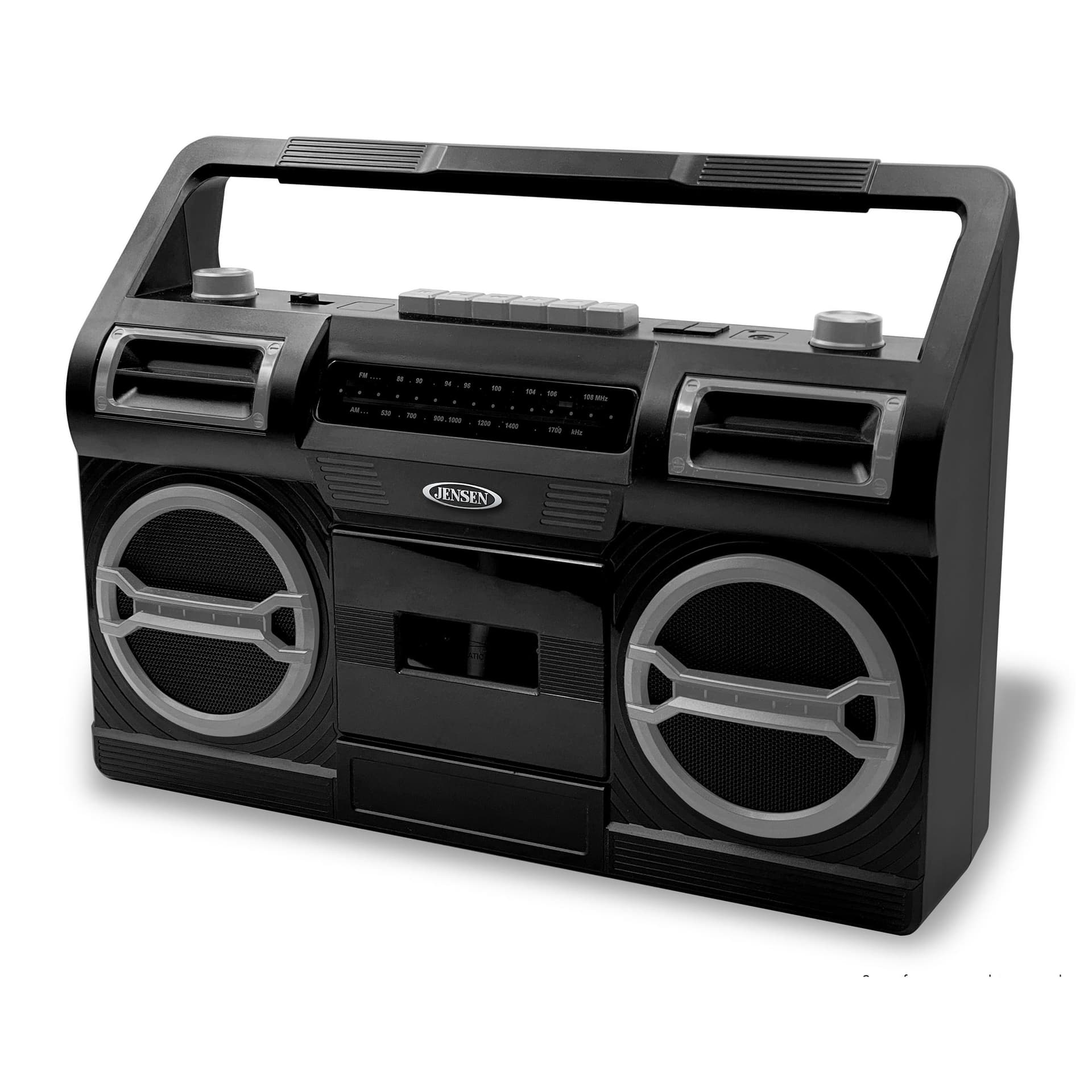 Portable AM/FM Radio with Cassette Player/Recorder and Built In Speaker