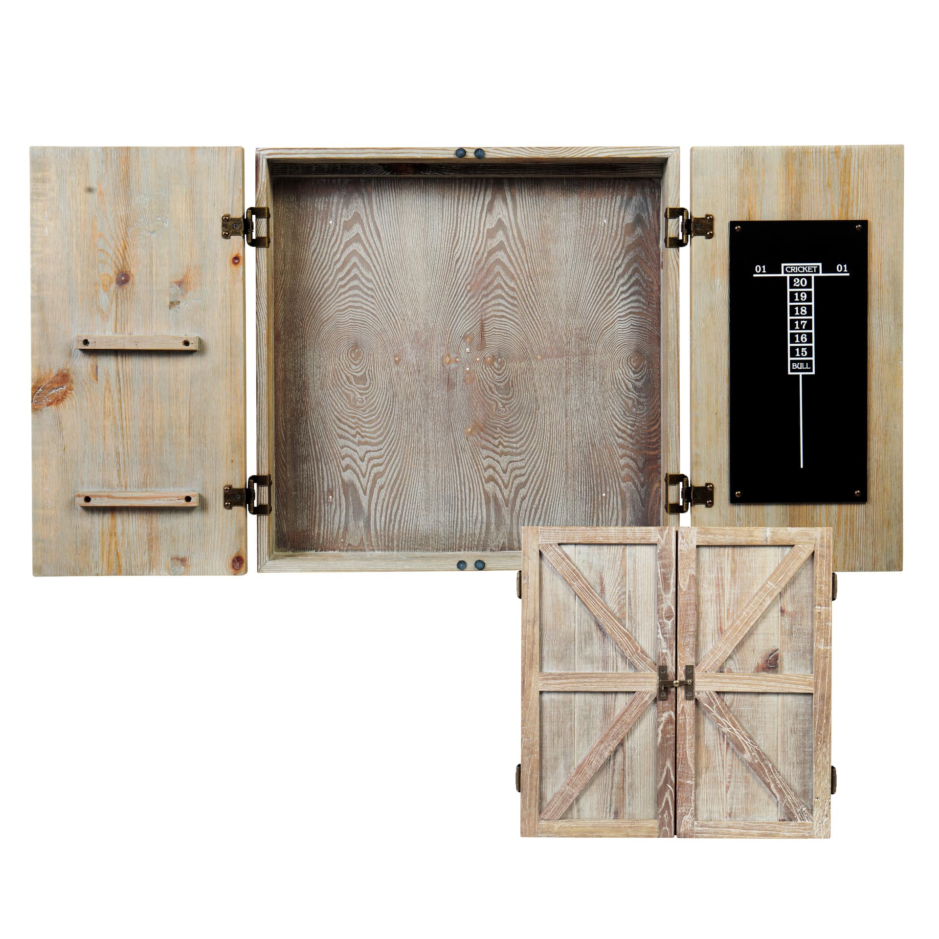 American Legend - Barnwood Dartboard Cabinet