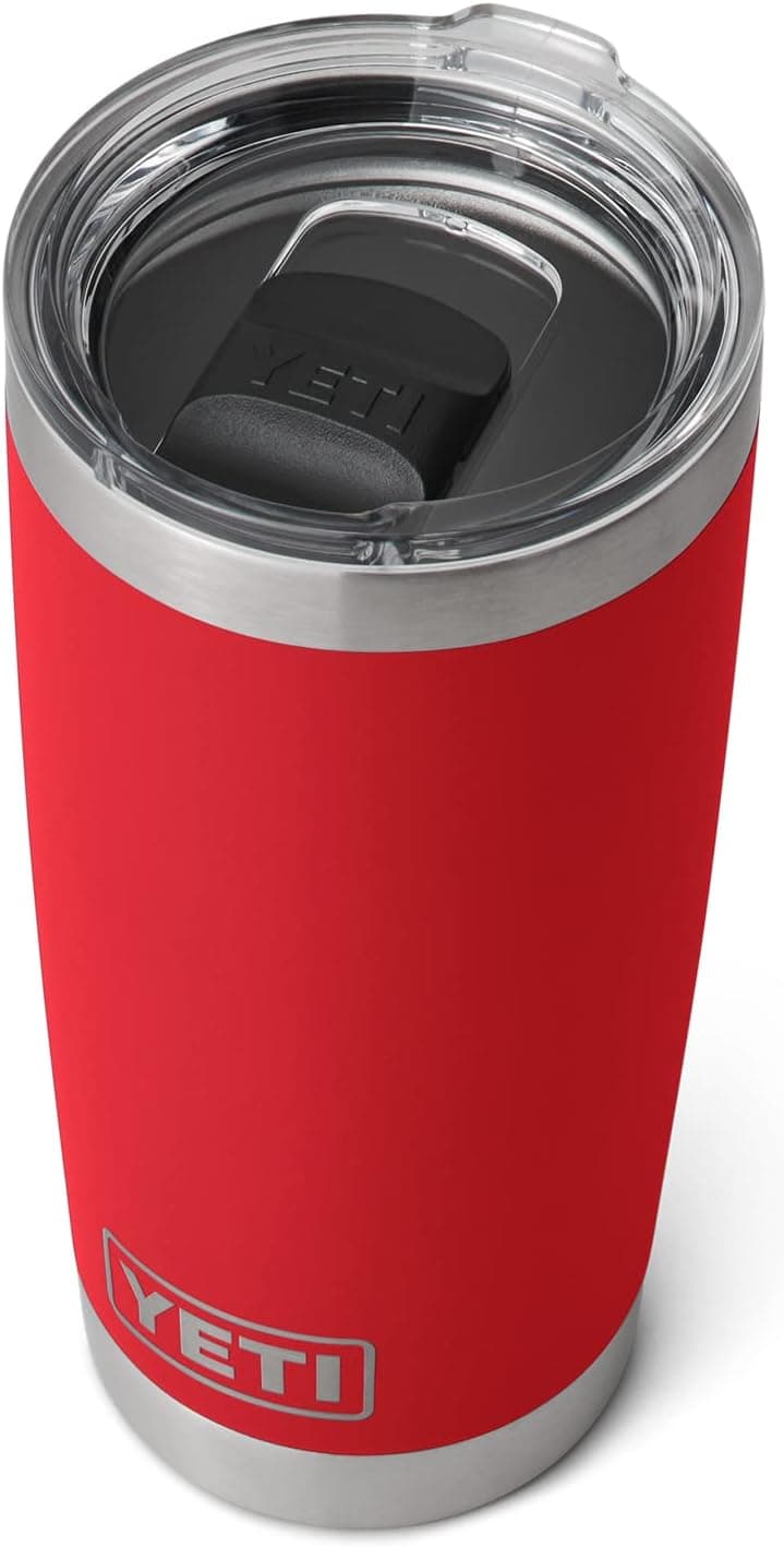Yeti Rambler 20 oz Tumbler Rescue Red w Magslider Lid