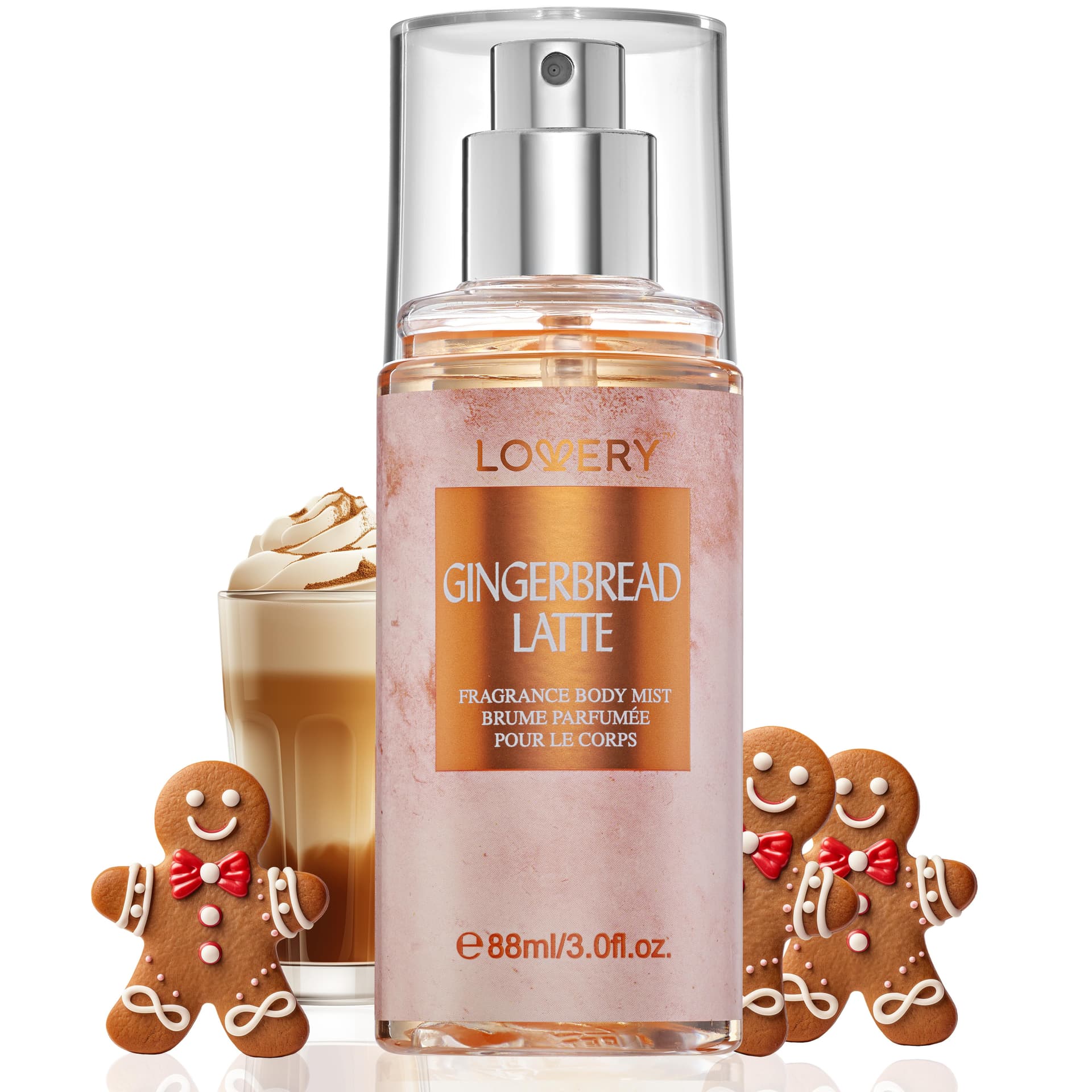 Gingerbread Latte Body Mist Spray Size 3oz