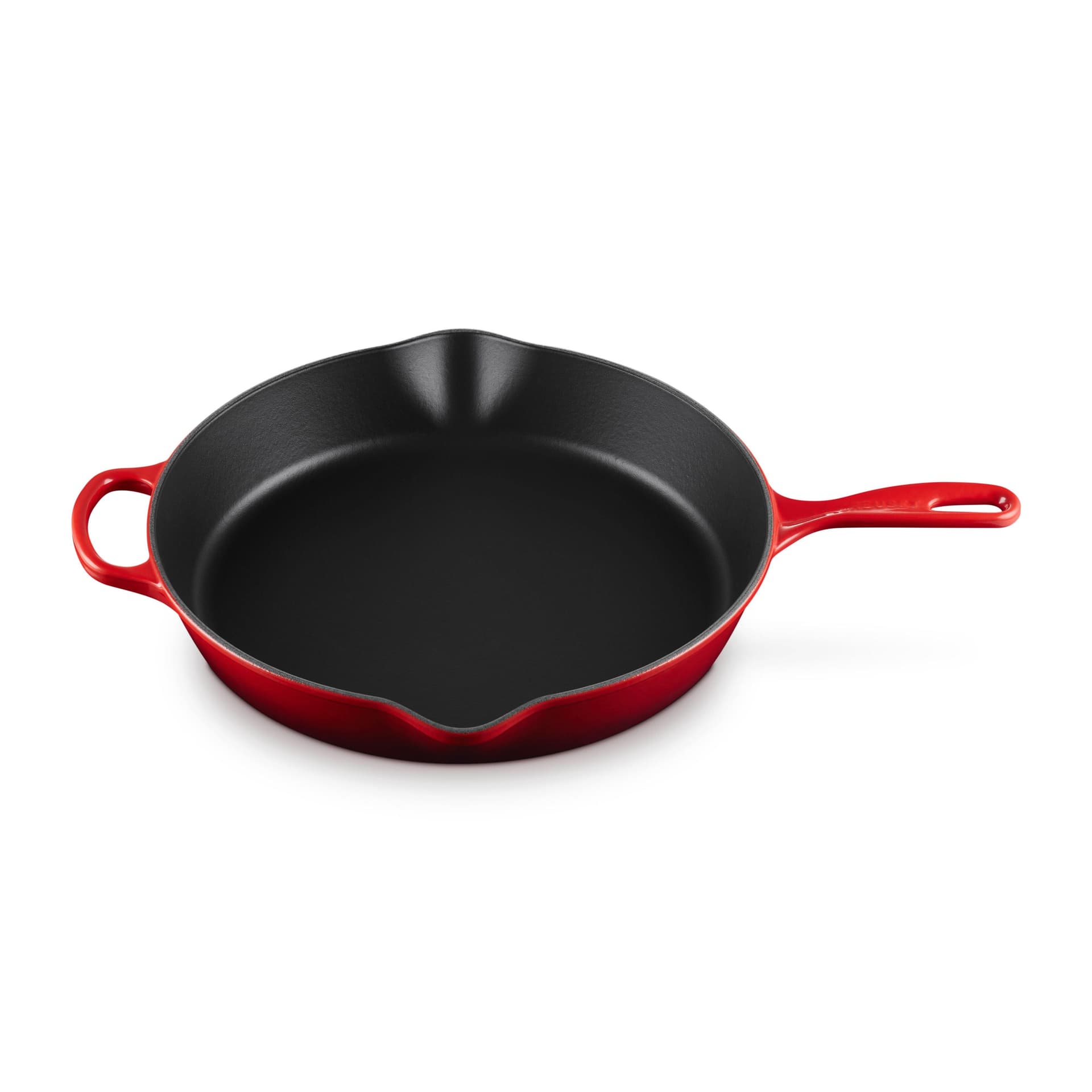 13" Signature Cast Iron Deep Round Skillet Cerise