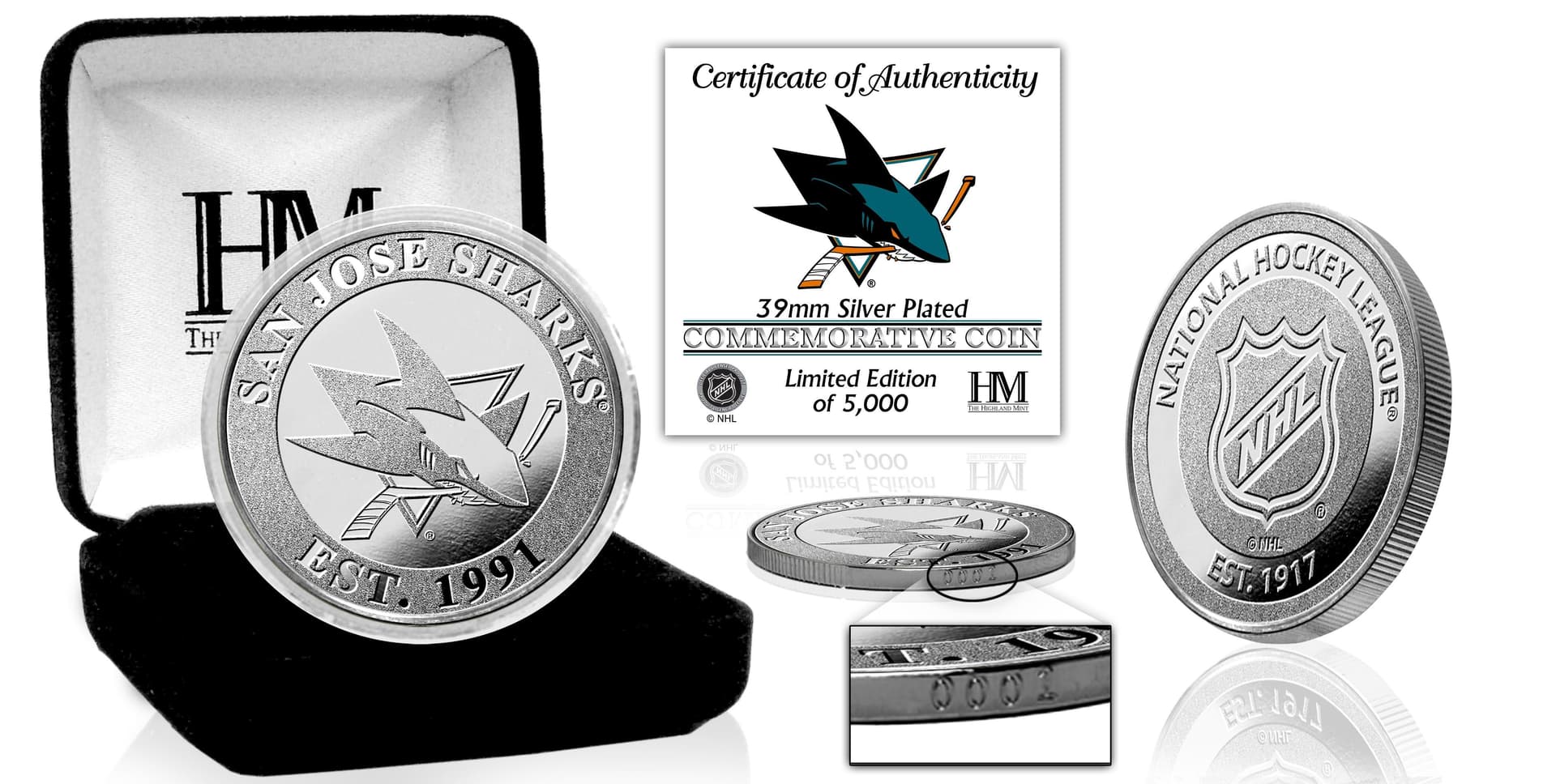San Jose Sharks Silver Coin
