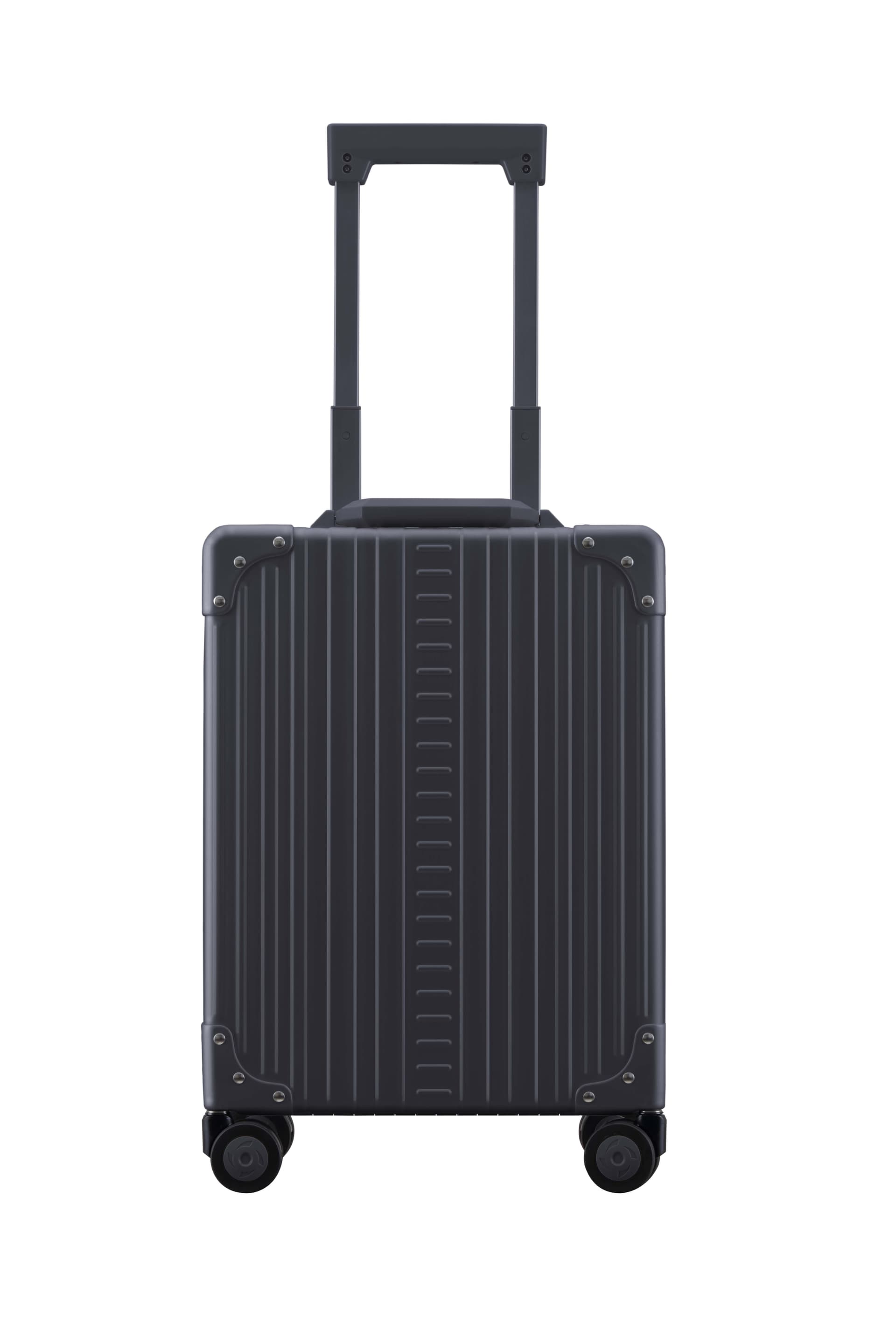 Aleon 20" Vertical Carry-On Aluminum Hardside Luggage or Business Briefcase (Onyx) Black
