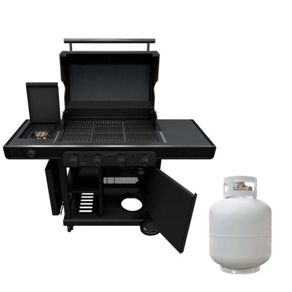 Pro Series 4 Burner Gas Grill/Griddle with Sideburner and Tank