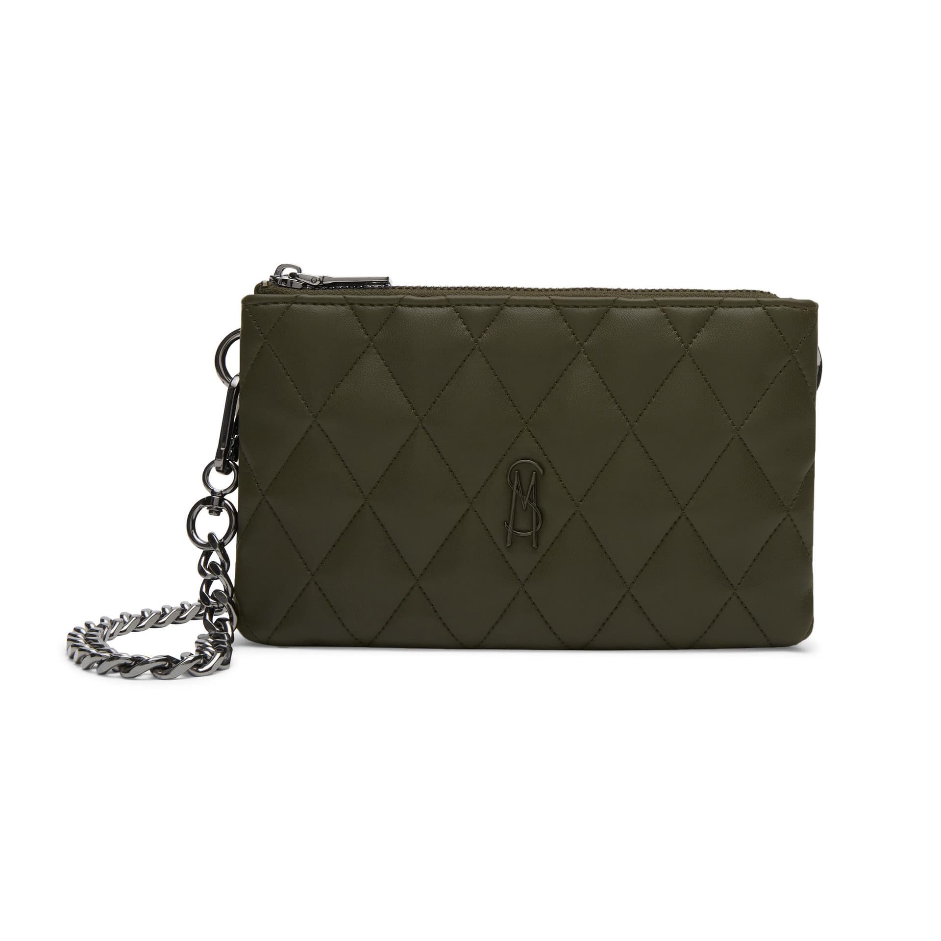 BDOLE Double Zip Quilted Crossbody - Olive