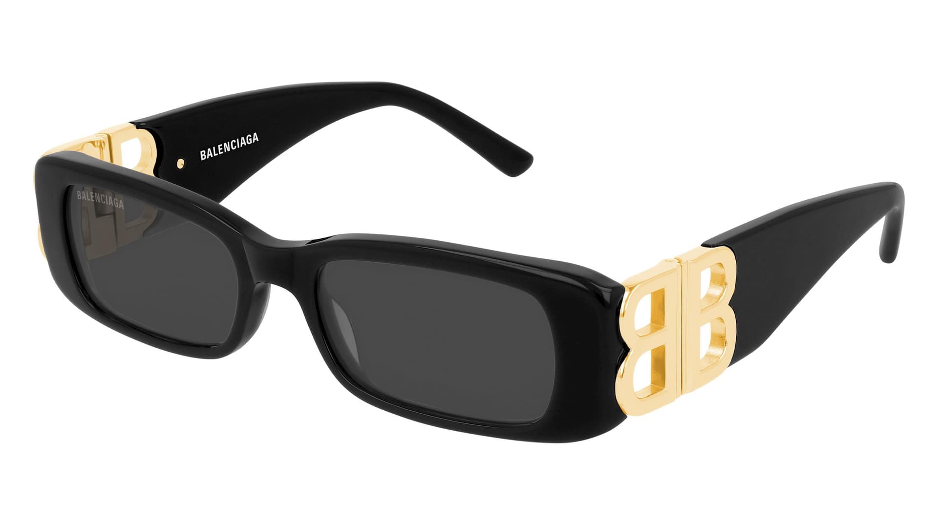 Women's Rectangular Sunglasses - Black