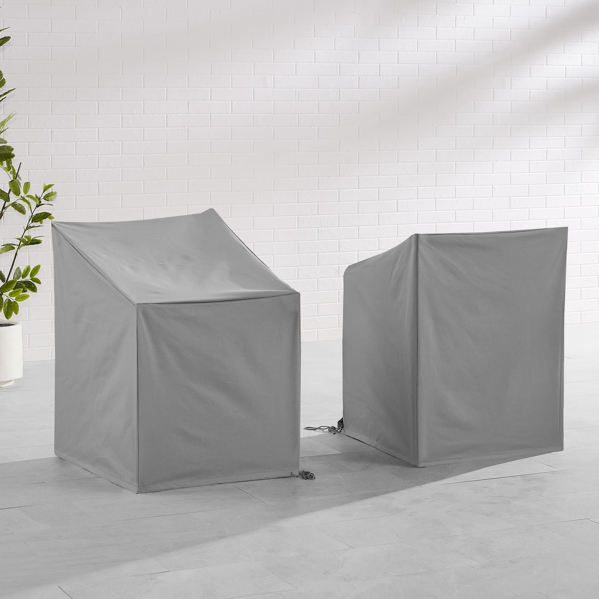 2Pc Outdoor Dining Arm Chair Furniture Cover Set