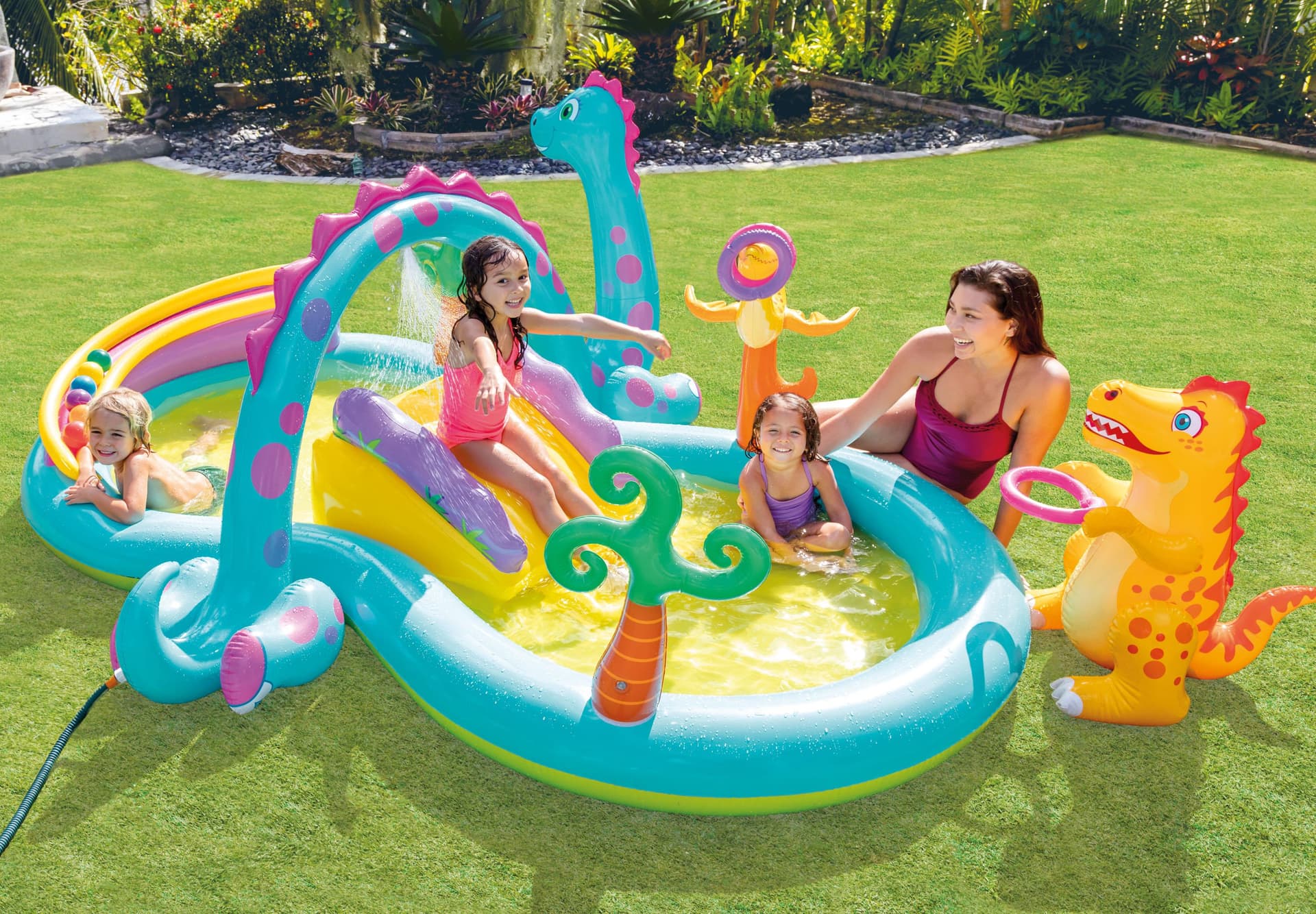 Dinoland Inflatable Play Center w/ Slide