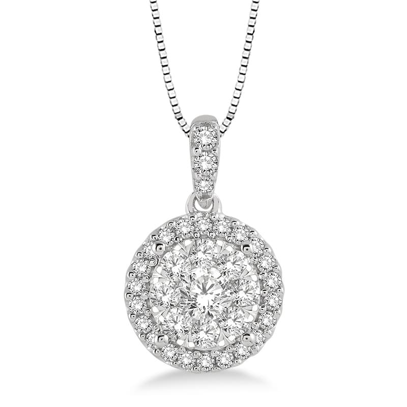 Diamond Cluster Necklace