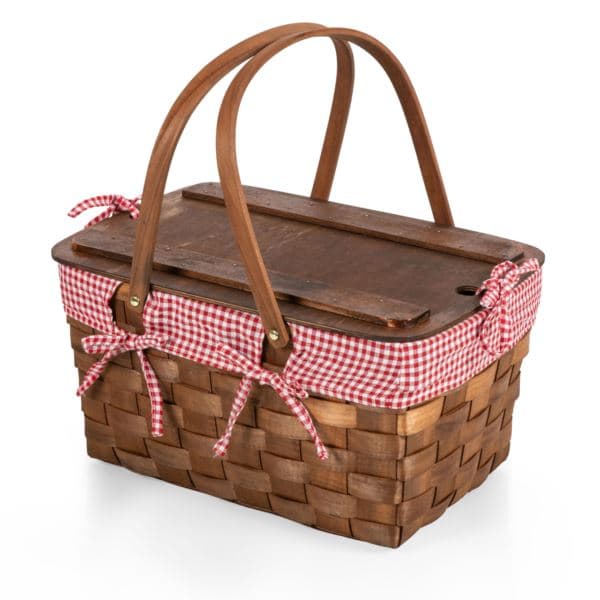Kansas Basket - Navy Blue & White Stripe