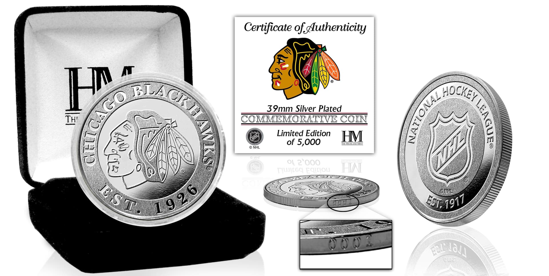 Chicago Blackhawks Silver Coin