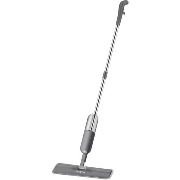 Spray Mop with 360-Degree Swivel Mop Head, Removable Water Tank, and 1 Microfiber Mop Pad, Gray