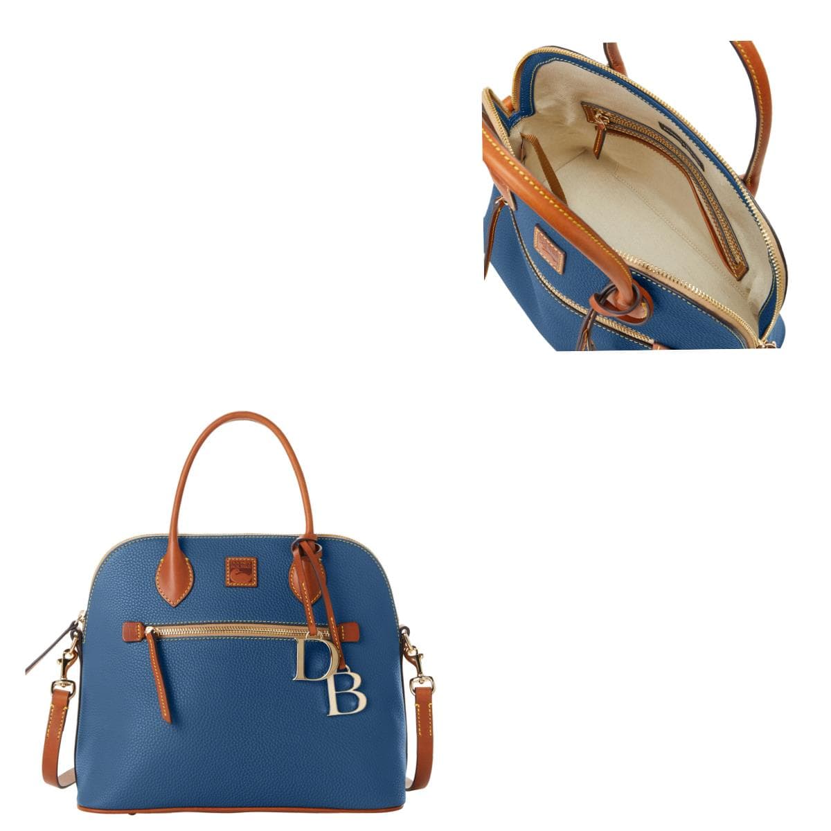Pebble Grain Large Domed Satchel
