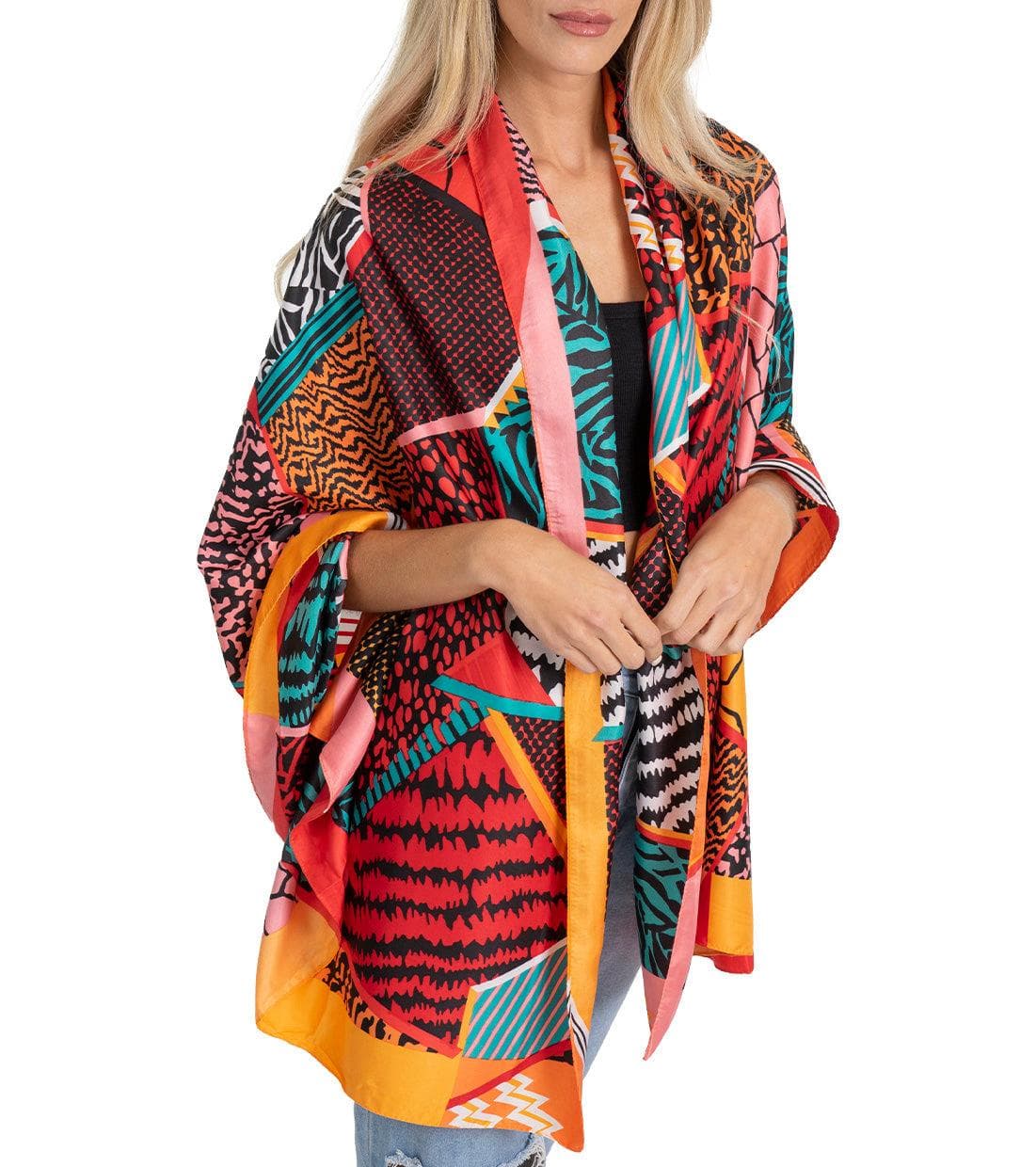 Multi Print Kimono