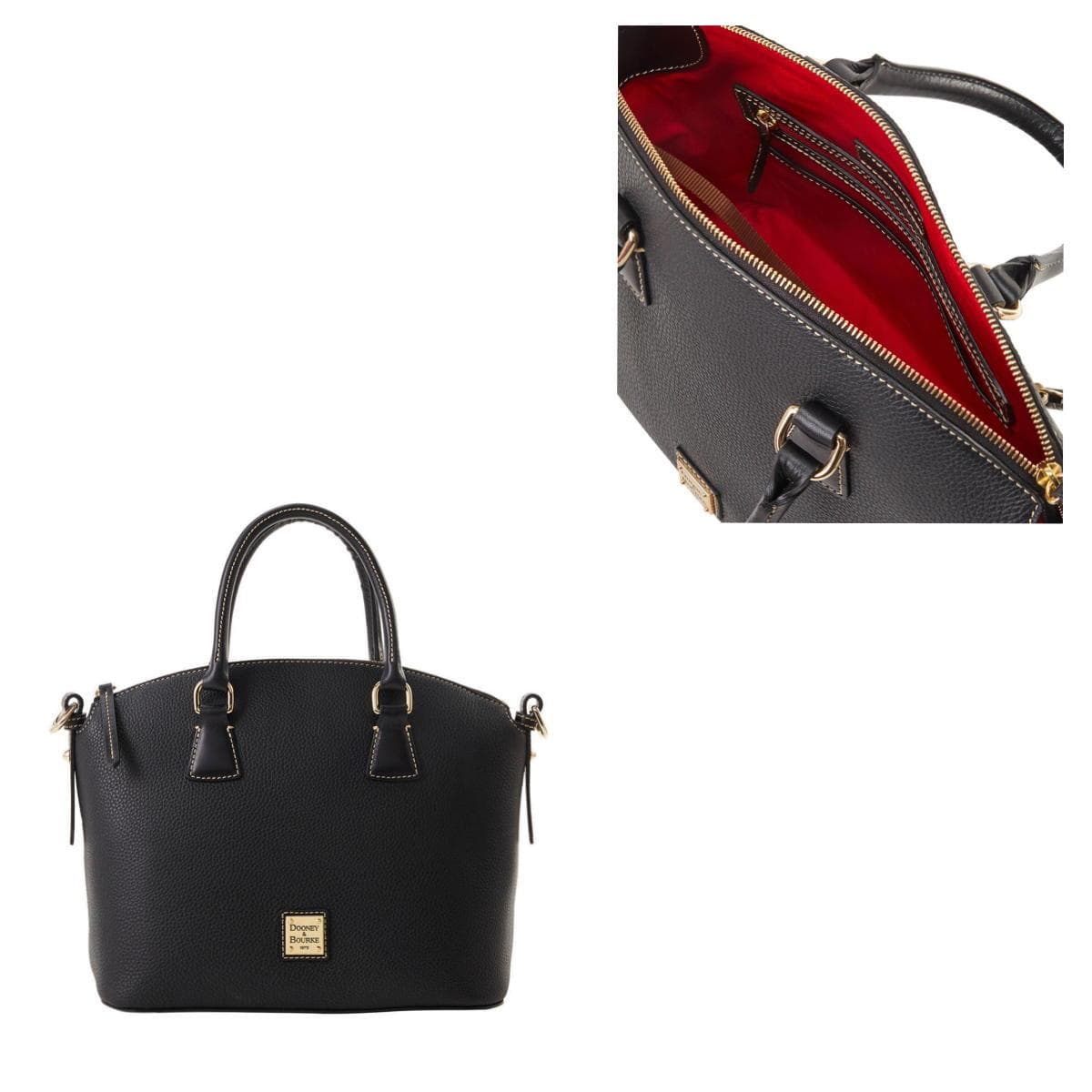 Pebble Grain Domed Satchel