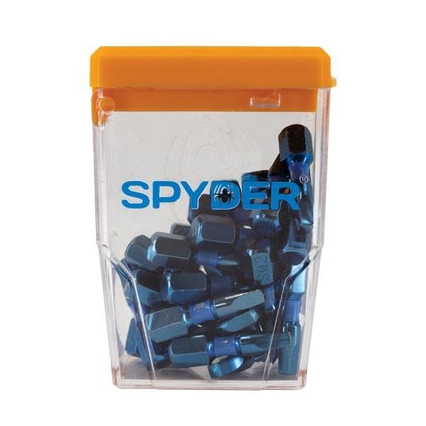 Spyder 25-Piece Mach Blue 1" SQ2 Impact Driver Bit Kit