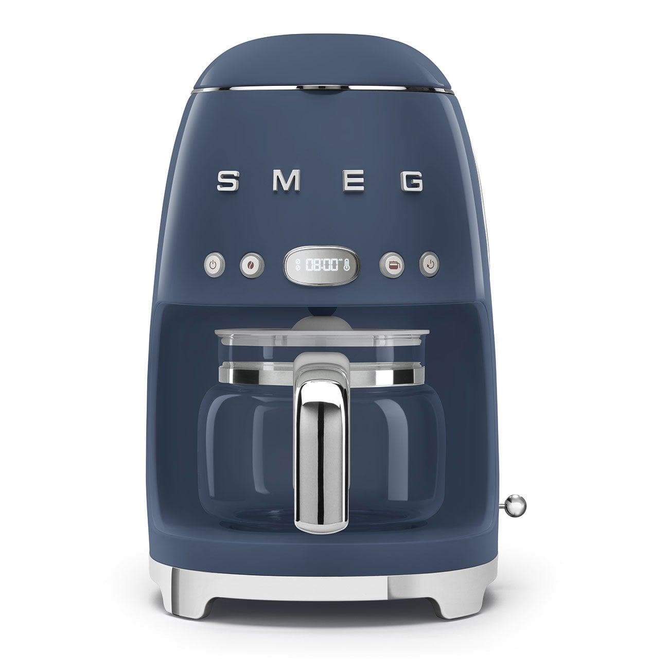 50's Retro-Style 10 Cup Drip Filter Coffee Machine Navy Blue