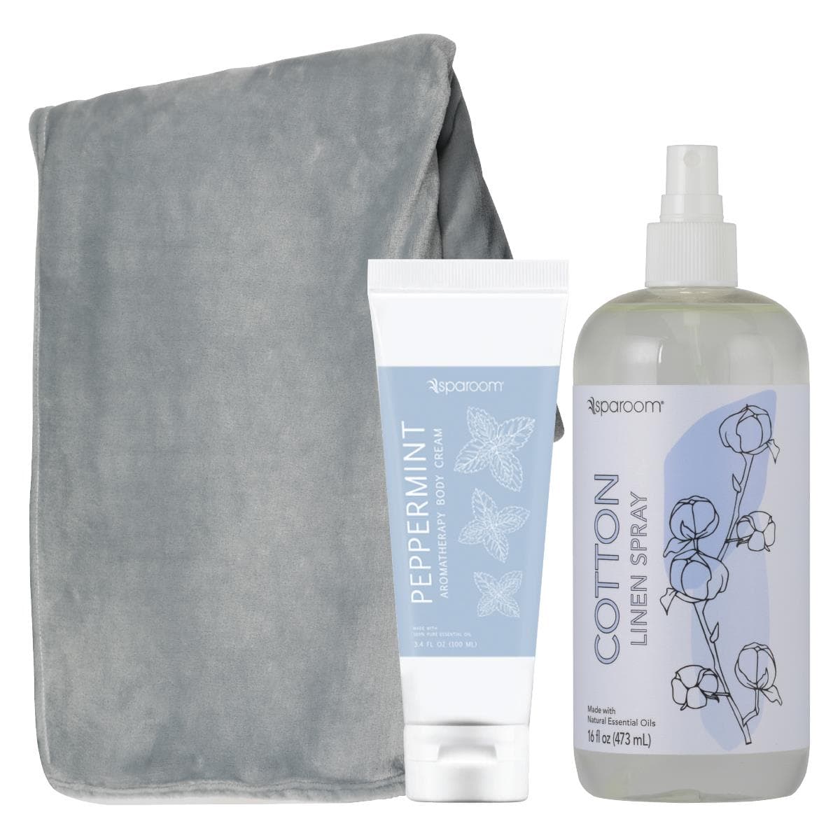Blanket Kit L Gray w/ Cotten Spray and Pep lotion