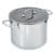 DiNA Helix Recycled 18/10 Stainless Steel 10.25" Stockpot 10.6qt. + Glass Lid
