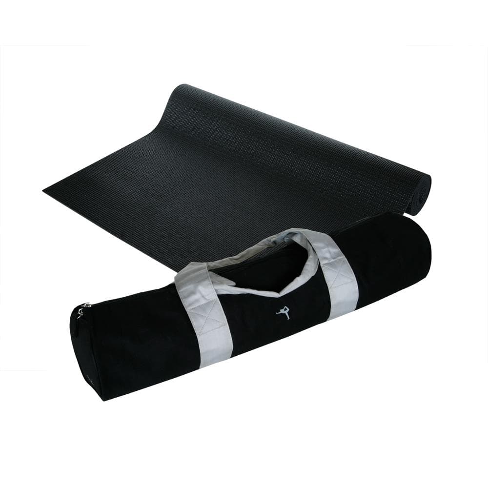 Yoga Sport Bag Black & Yoga Mat 1/8" Black