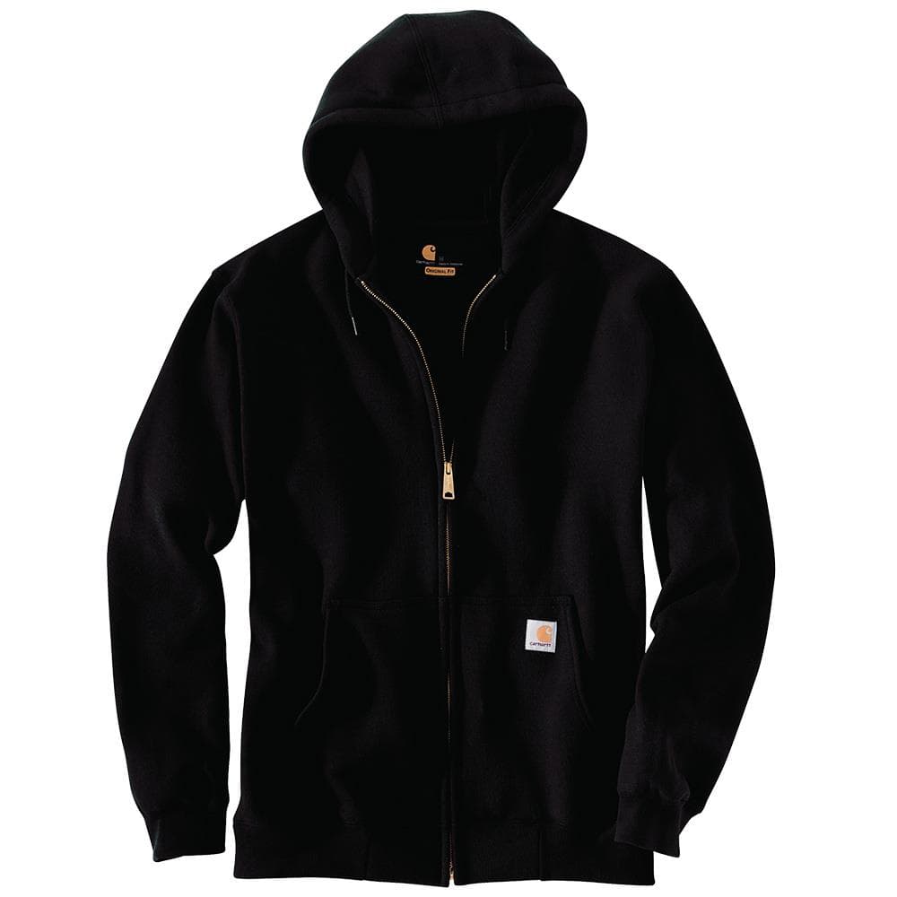 Men's Loose Fit Midweight Full-Zip Sweatshirt-Carbon Heather-2X