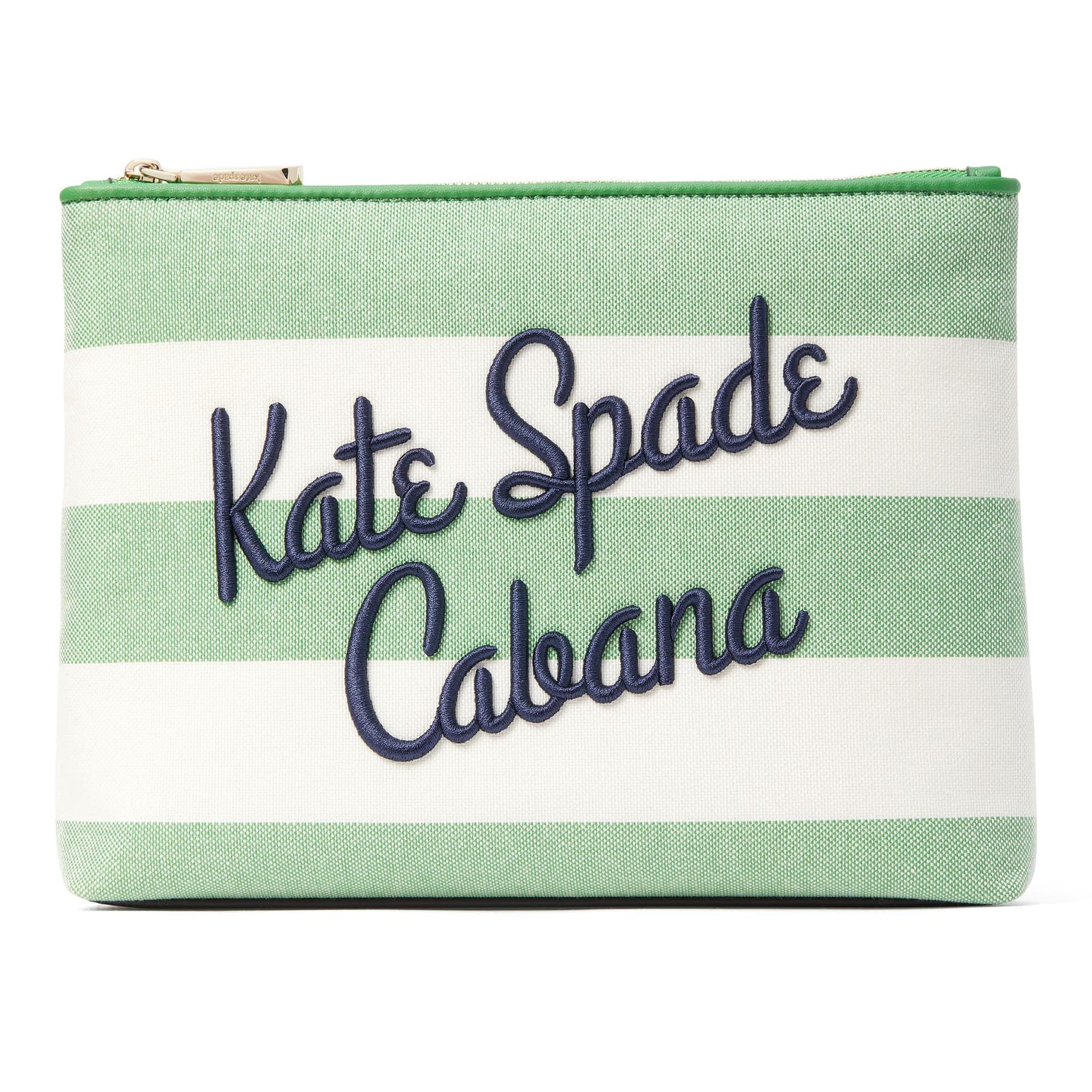 Cabana Canvas Pouch - Green Multi