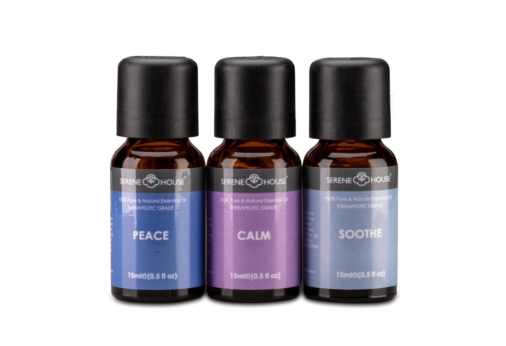 Peace & Calming Set - 100% Natural Essential Oil Gift Set