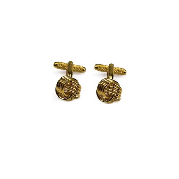 18K Gold Plated Knot Cufflinks