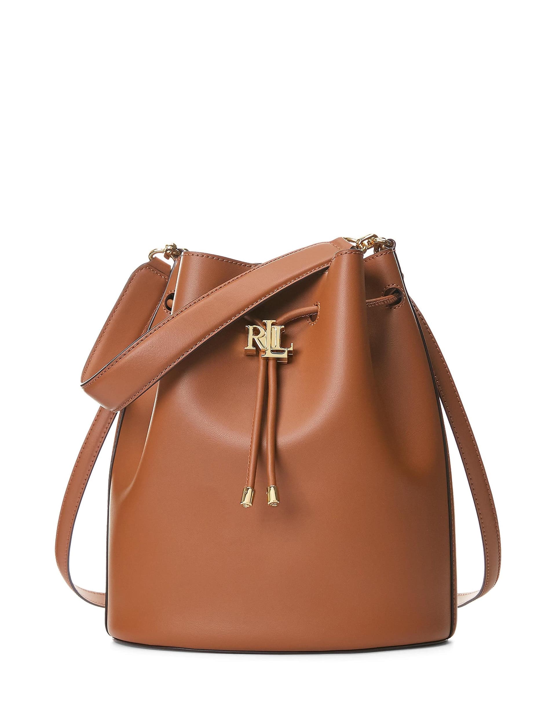 Andie Leather Large Drawstring Bag Lauren Tan