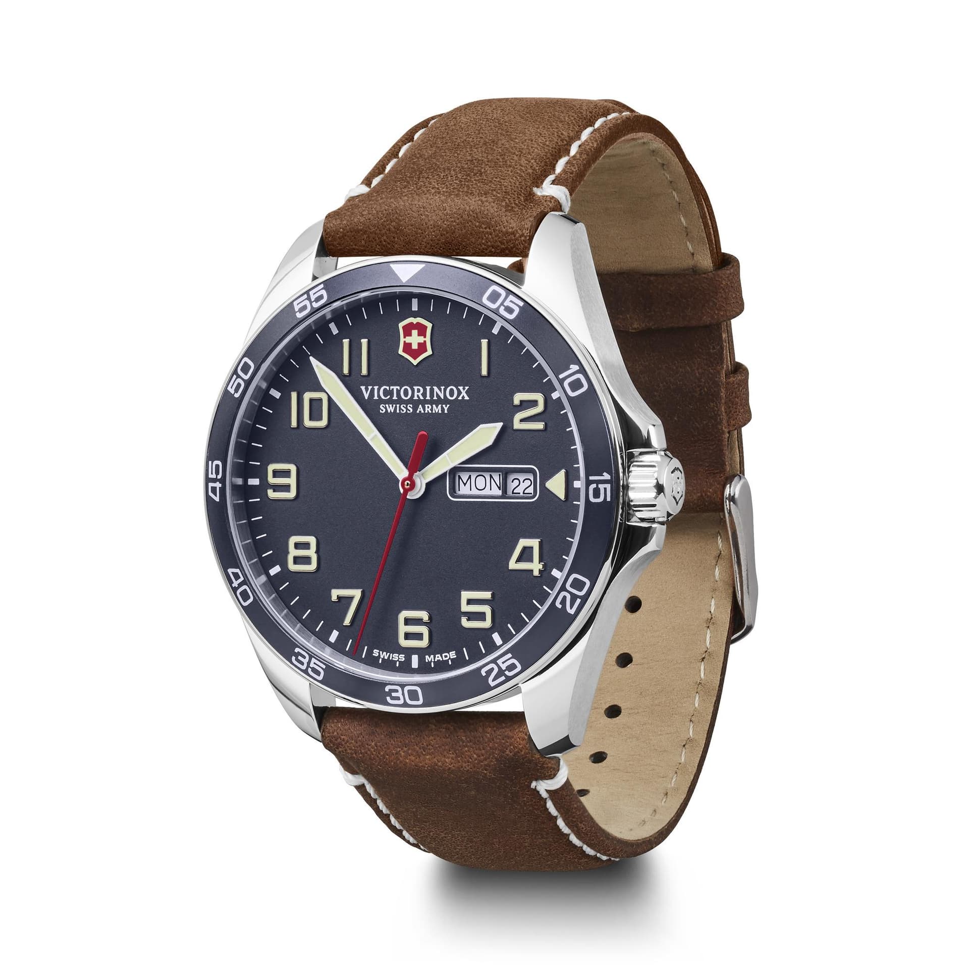 FieldForce 42mm, blue dial, brown leather strapQ2/2019