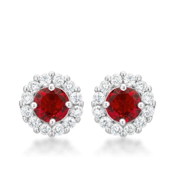 Ruby Red Earrings