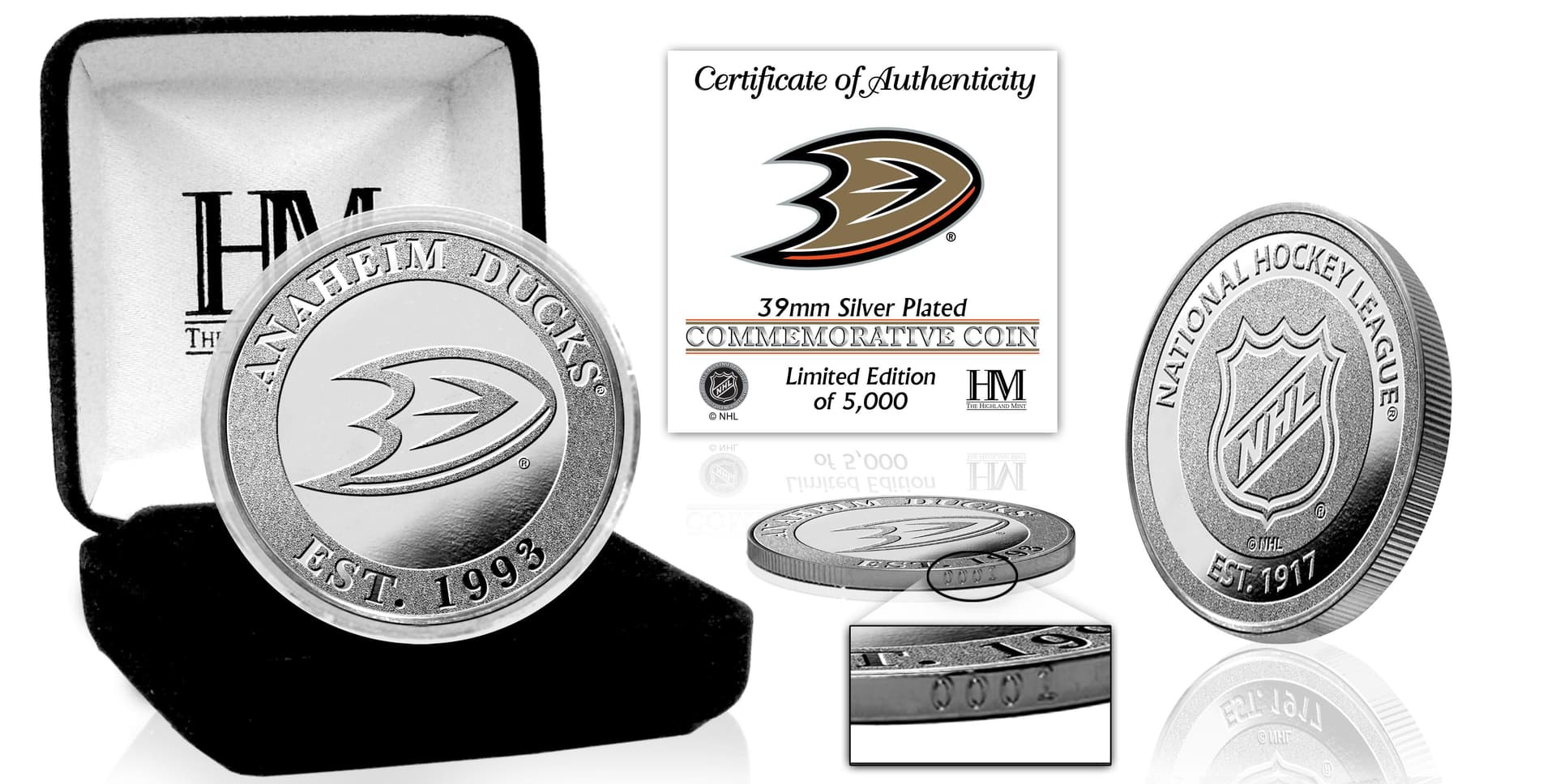 Anaheim Ducks Silver Coin