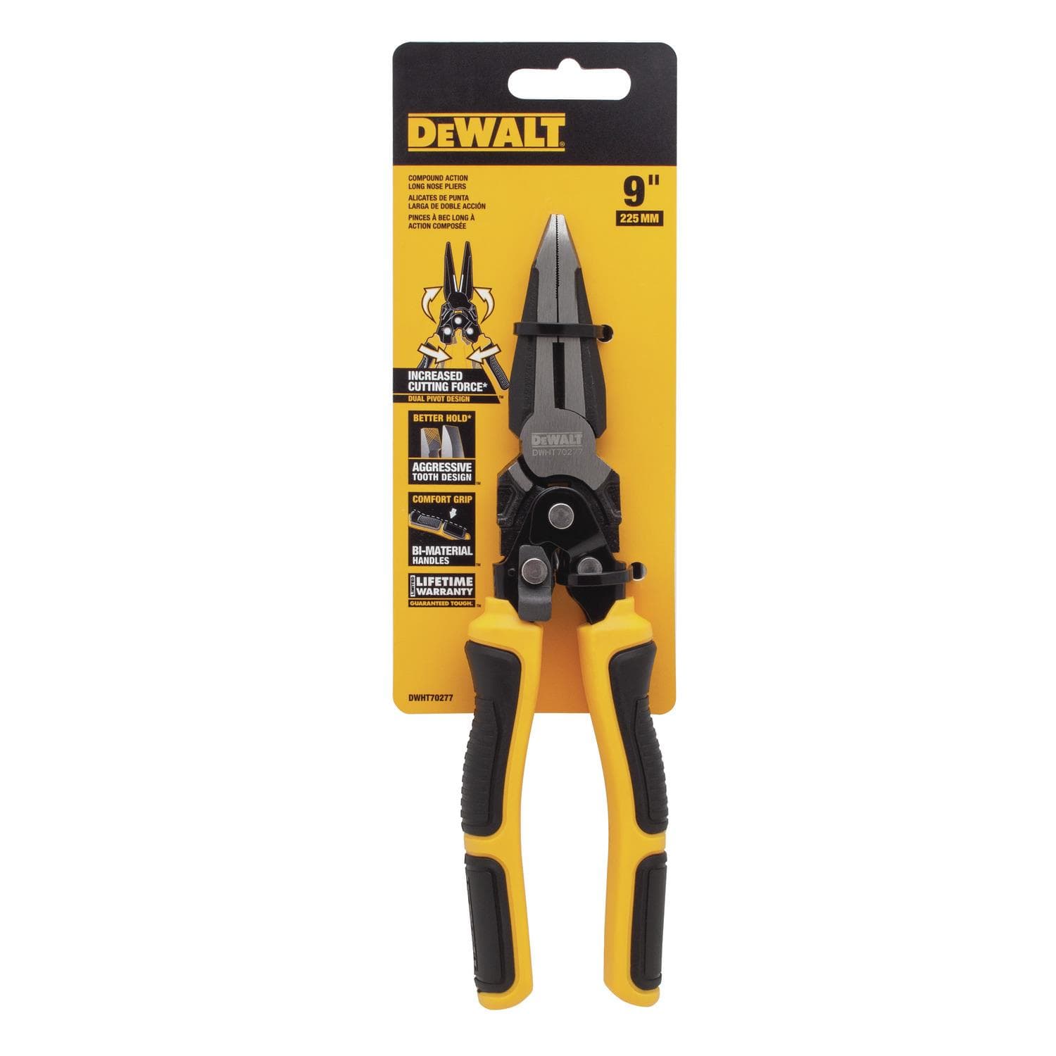 Compound Action Long Nose Plier