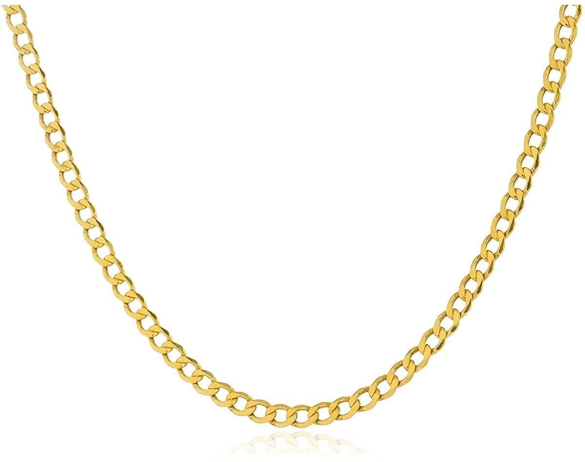 20" 18k Gold Plated Cable Link Necklace