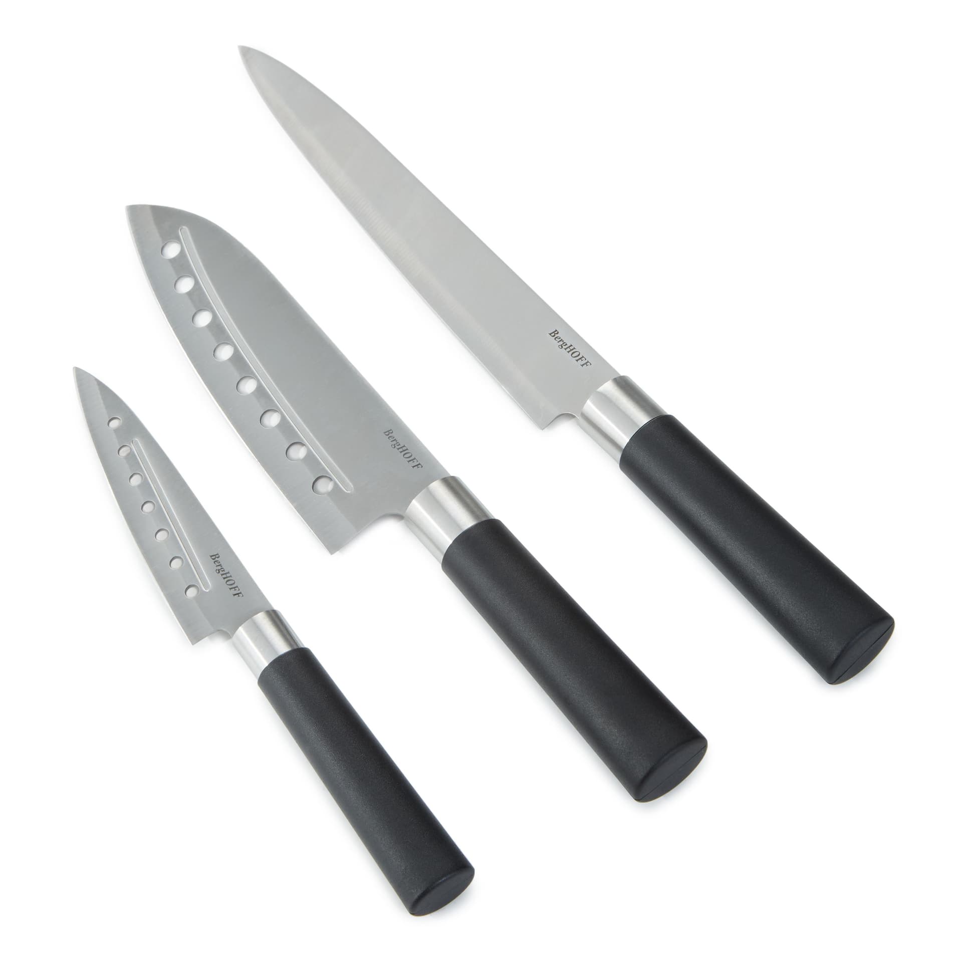 DiNA Codon Stainless Steel 3pc Knife Set with Polypropylene Handles