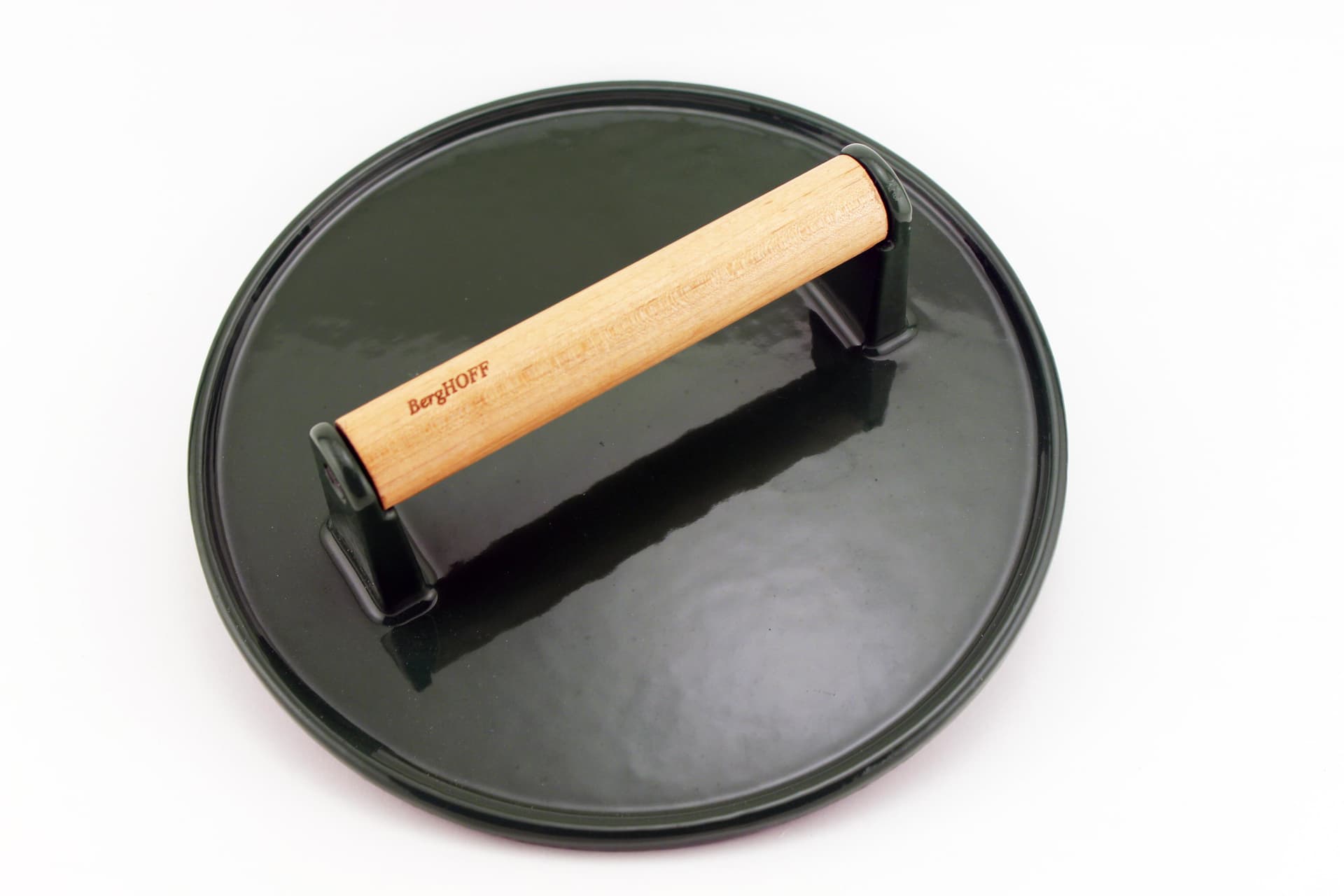 Cast Iron Steak Press 9" Green