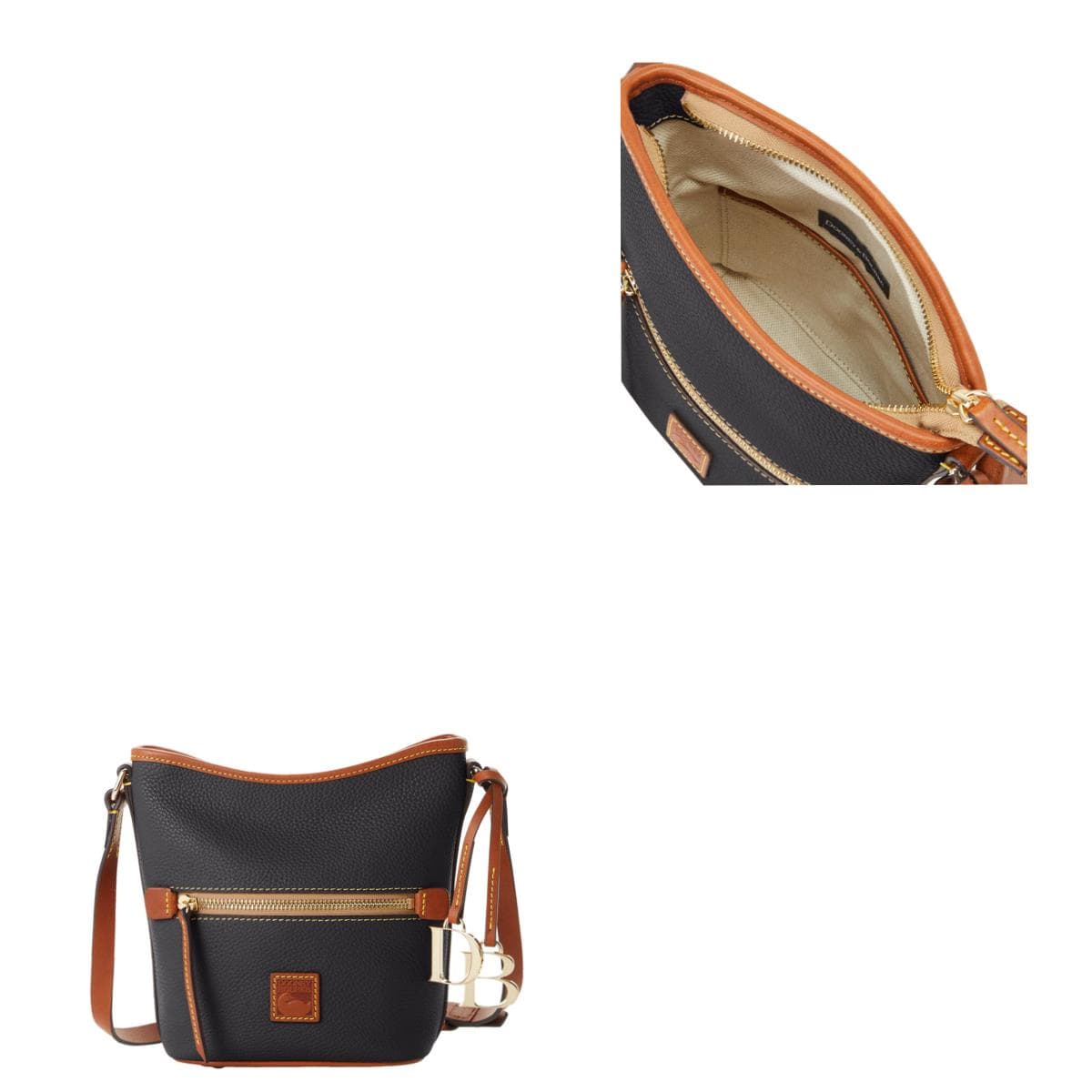 Pebble Grain Small Zip Sac