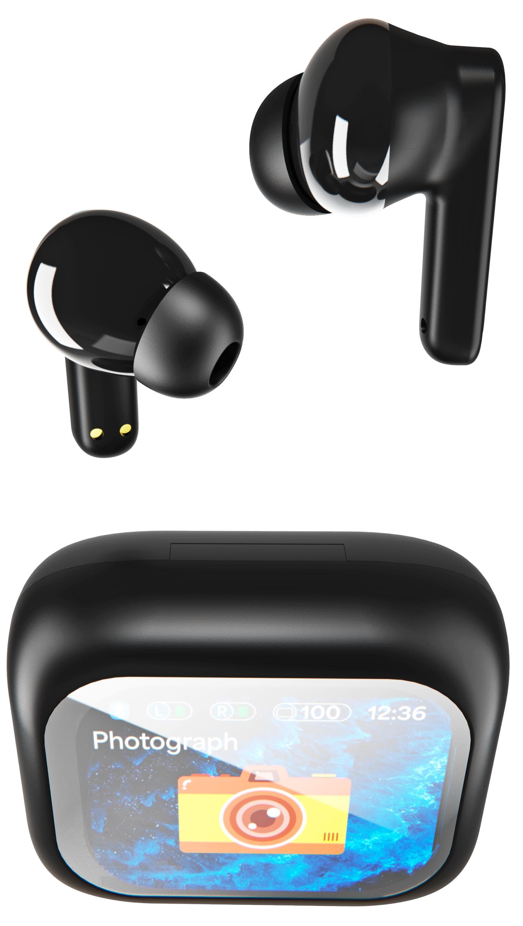 Bluetooth Earbuds w/ Touchscreen