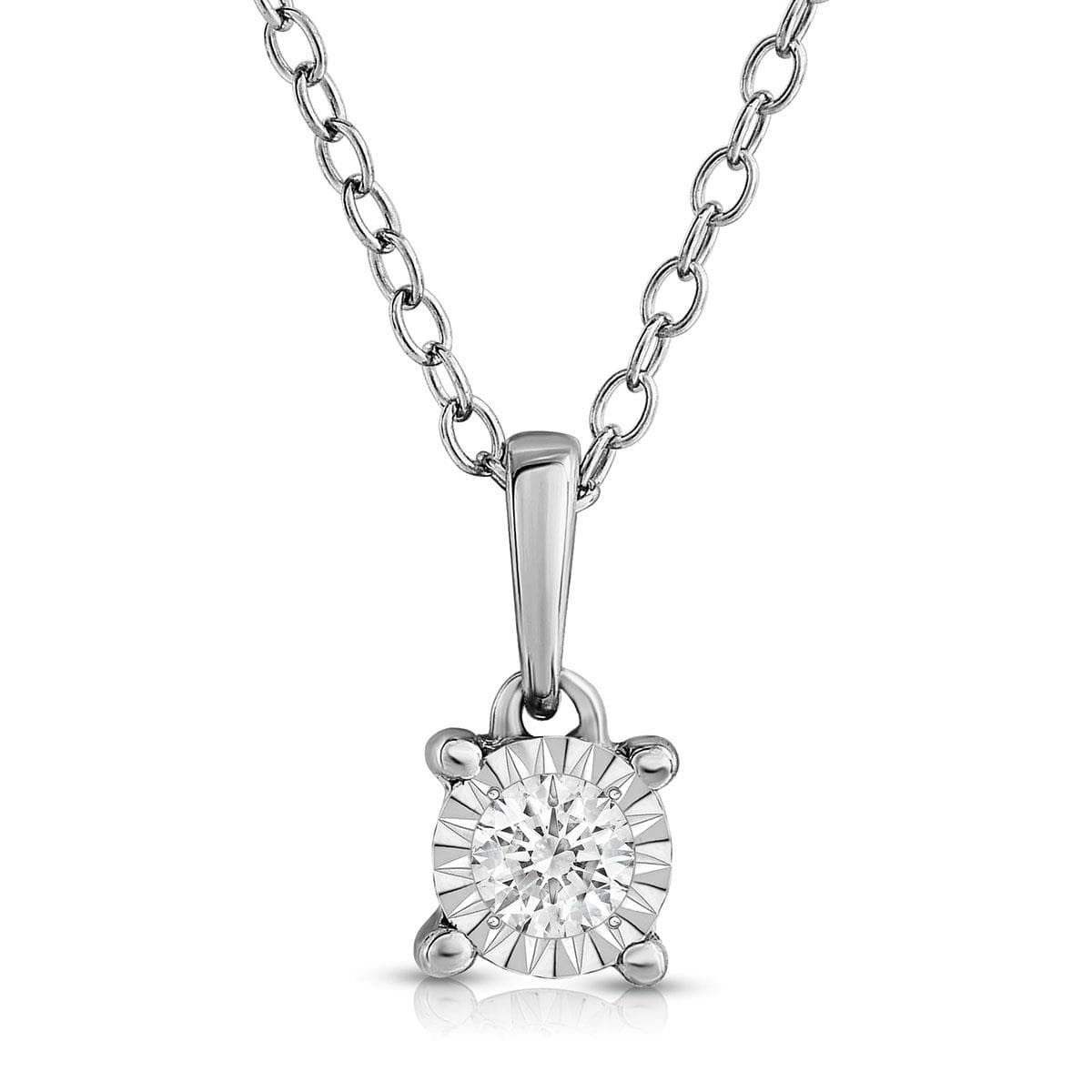 Diamond Solitaire Necklace