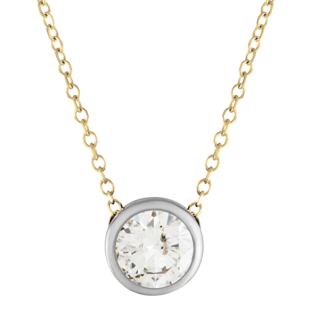 Diamond Bezel Necklace