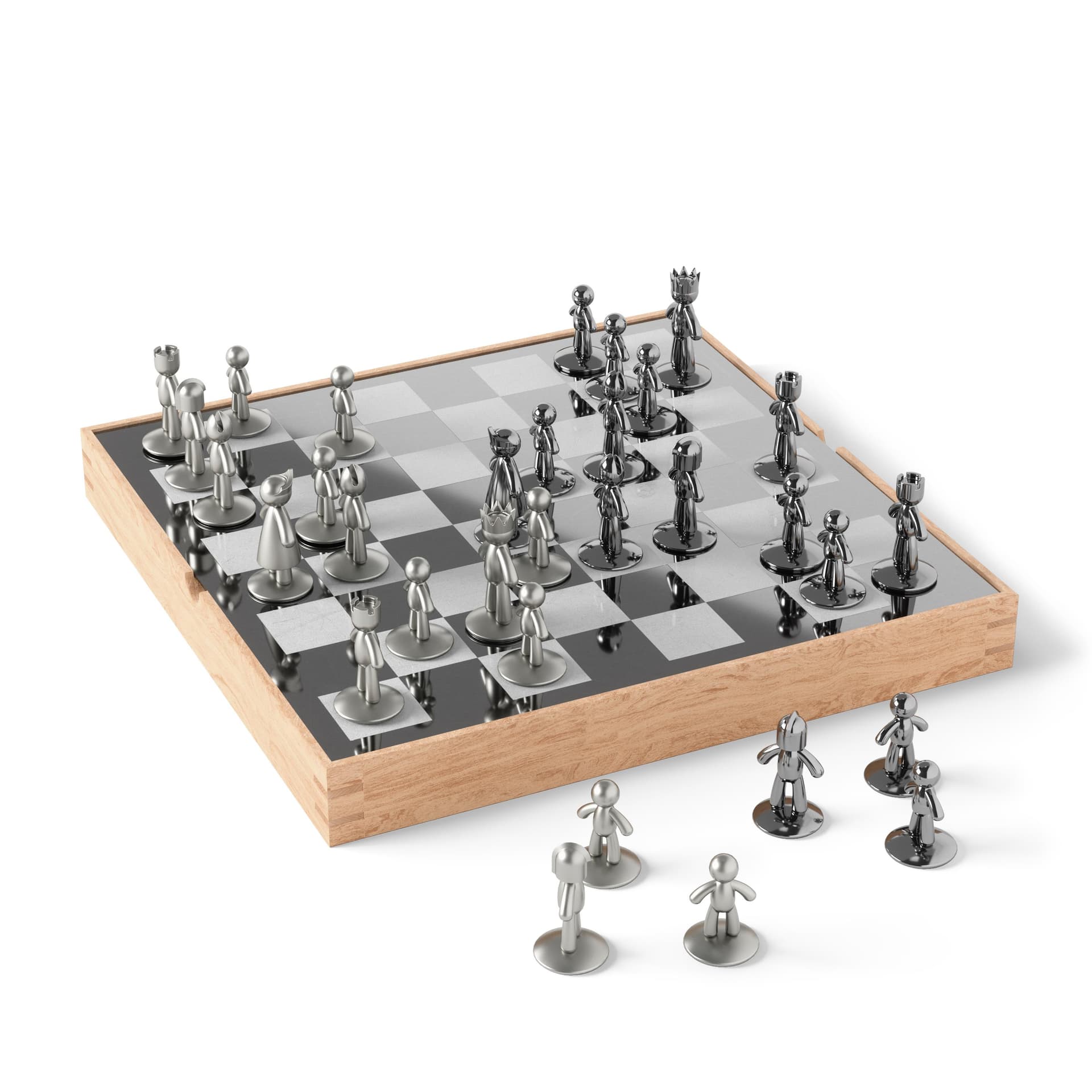 UmbraBuddy Chess Set Natural