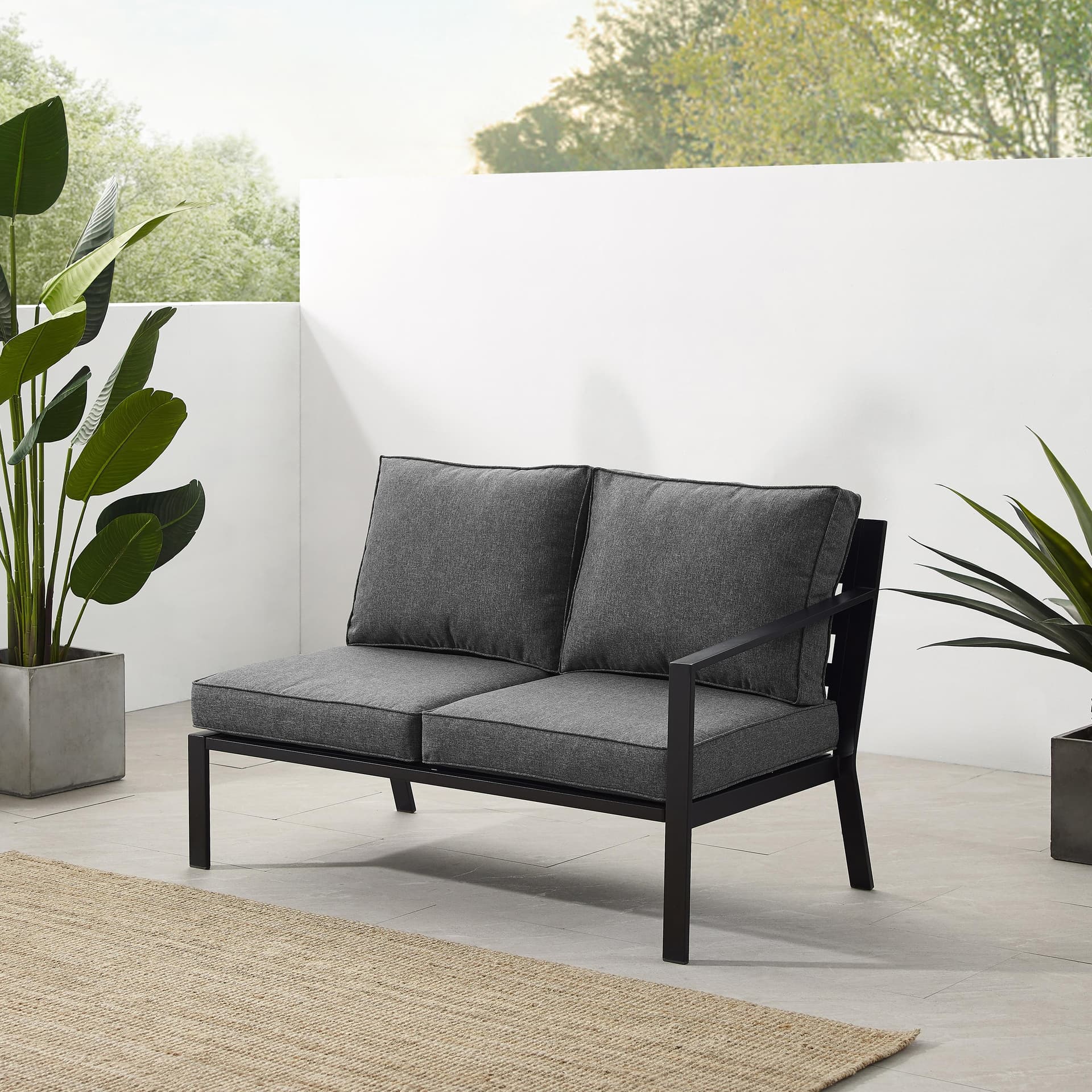 Clark Outdoor Sectional Right Side Loveseat