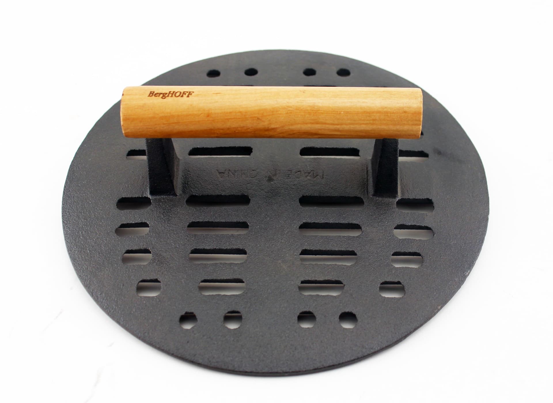 Cast Iron Slotted Steak Press