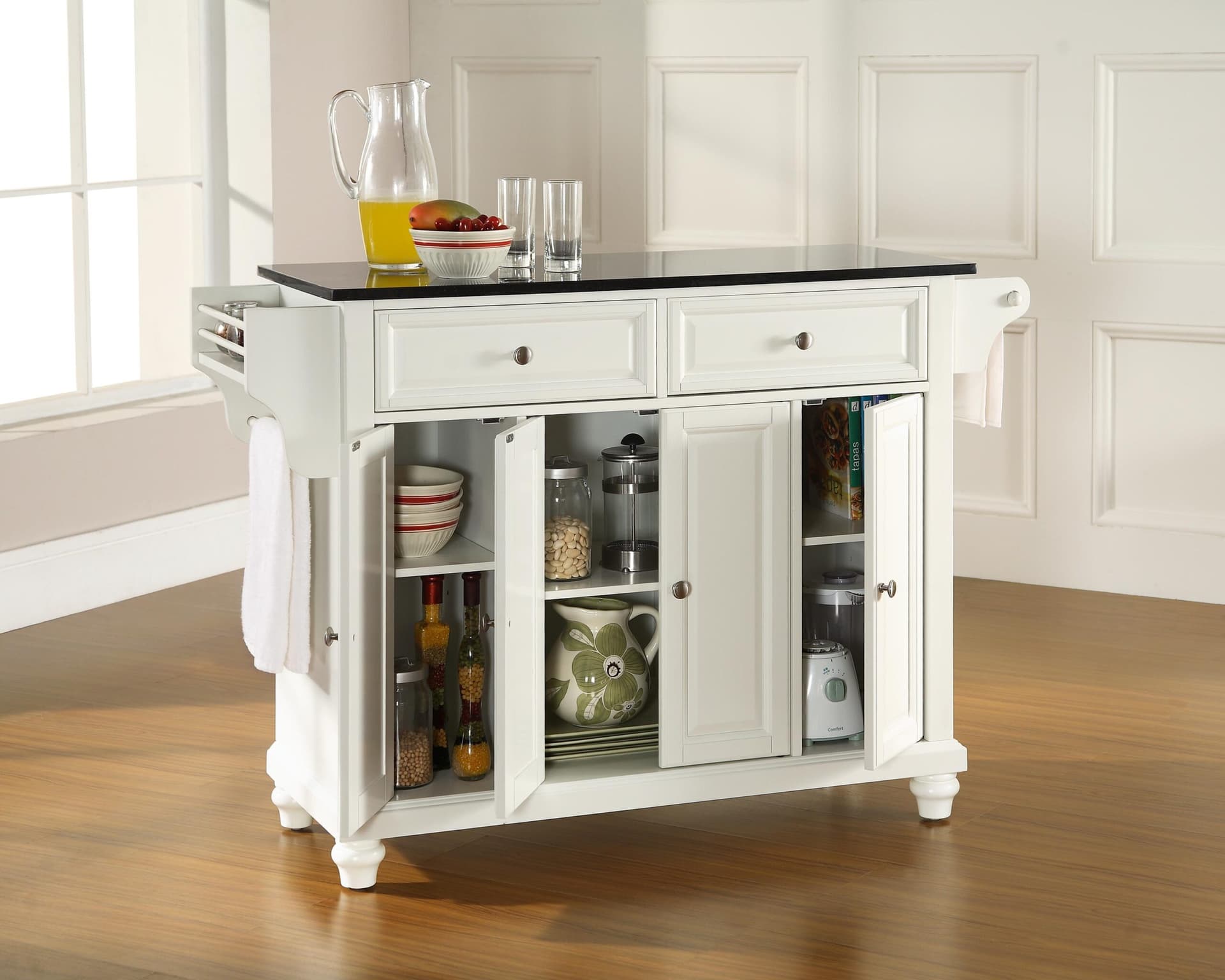 Cambridge Granite Top Full Size Kitchen Island/Cart