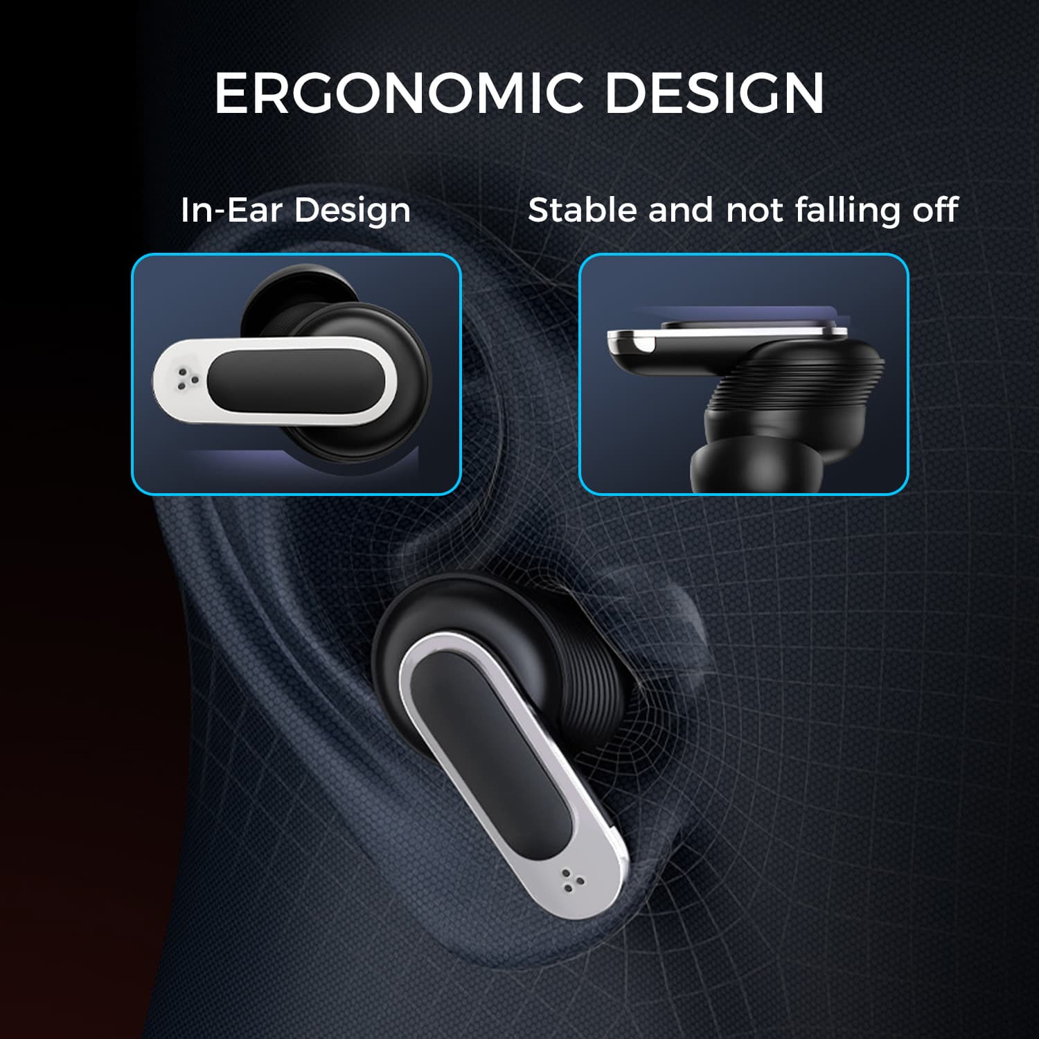 Wireless Bluetooth Earbuds w/LCD Full-color Touch Screen, True Noise Cancelling, 32H Playback, IP4 Waterproof, Lightweight, Wireless Charging Case, and More...